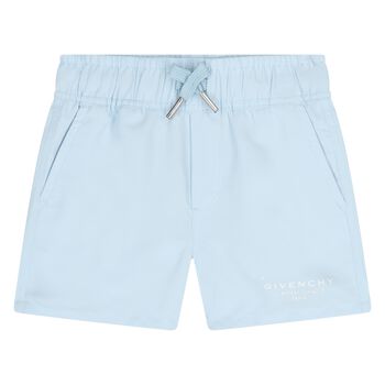 Younger Boys Blue Logo Swim Shorts