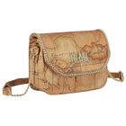 Girls Beige Embellished Geo Map Logo Handbag, 2, hi-res