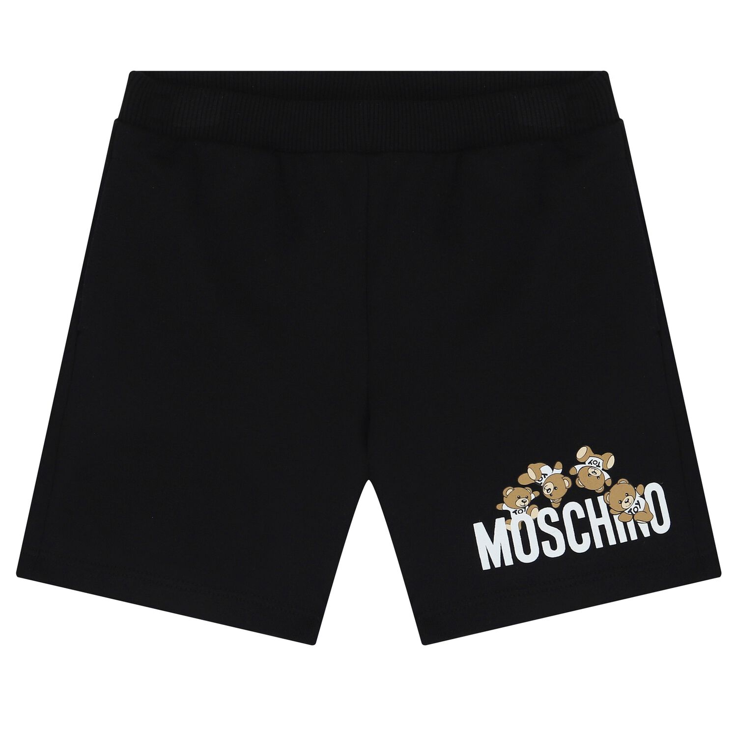 Black Teddy Bear Logo Shorts, 2, hi-res image number null