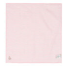 Baby Girls Pink & White Teddy Muslins, 1, hi-res