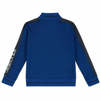 Boys Blue Zip Up Top