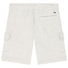 Boys Grey Logo Shorts Set, 2, hi-res