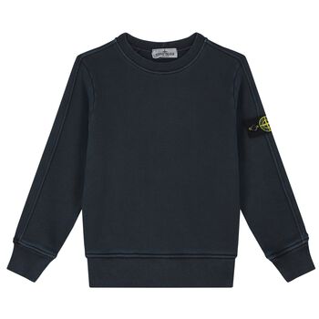 Boys Navy Blue Logo Sweatshirt