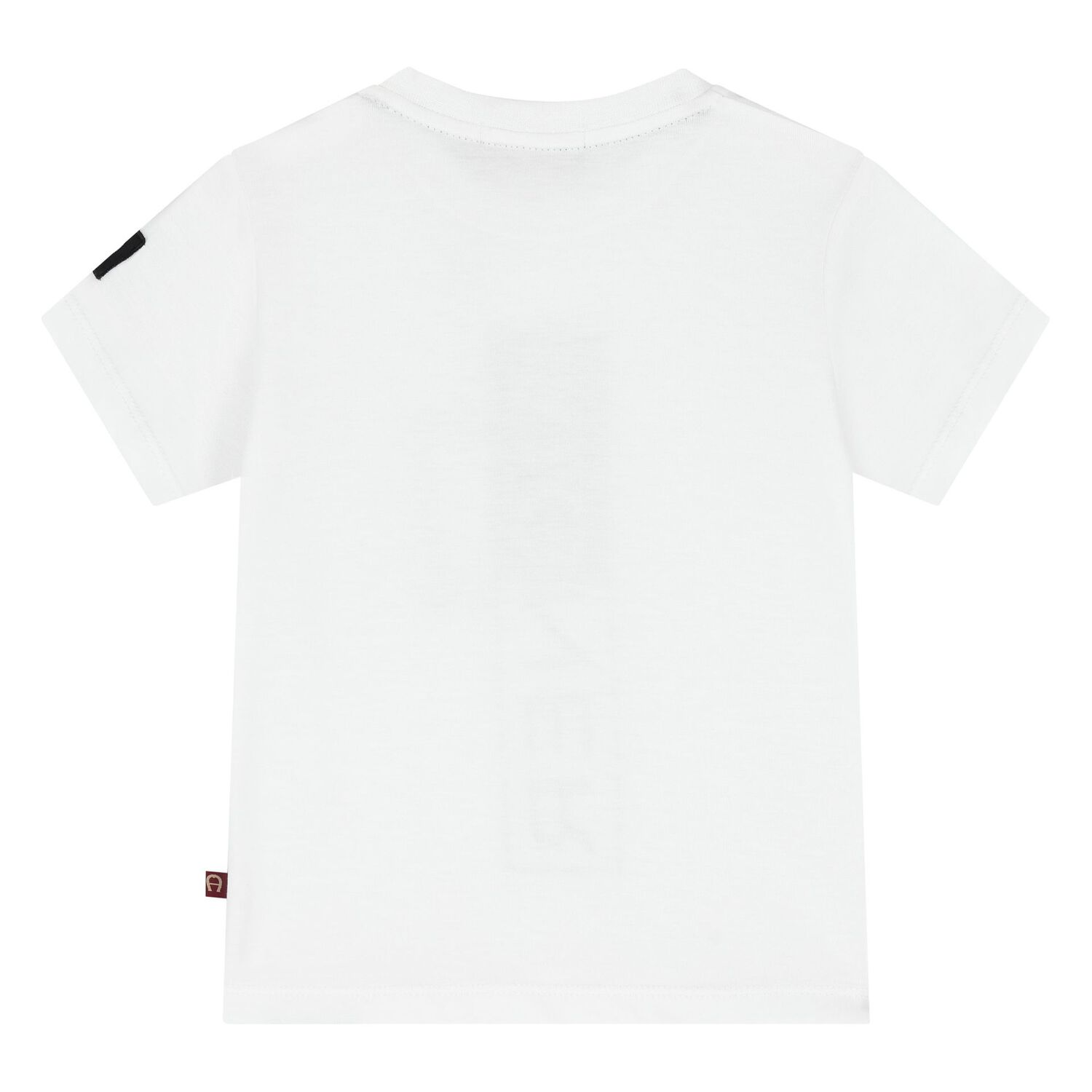 Younger Boys White Logo T-Shirt, 1, hi-res