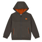 Boys Khaki & Orange 3-Piece Tracksuit, 2, hi-res