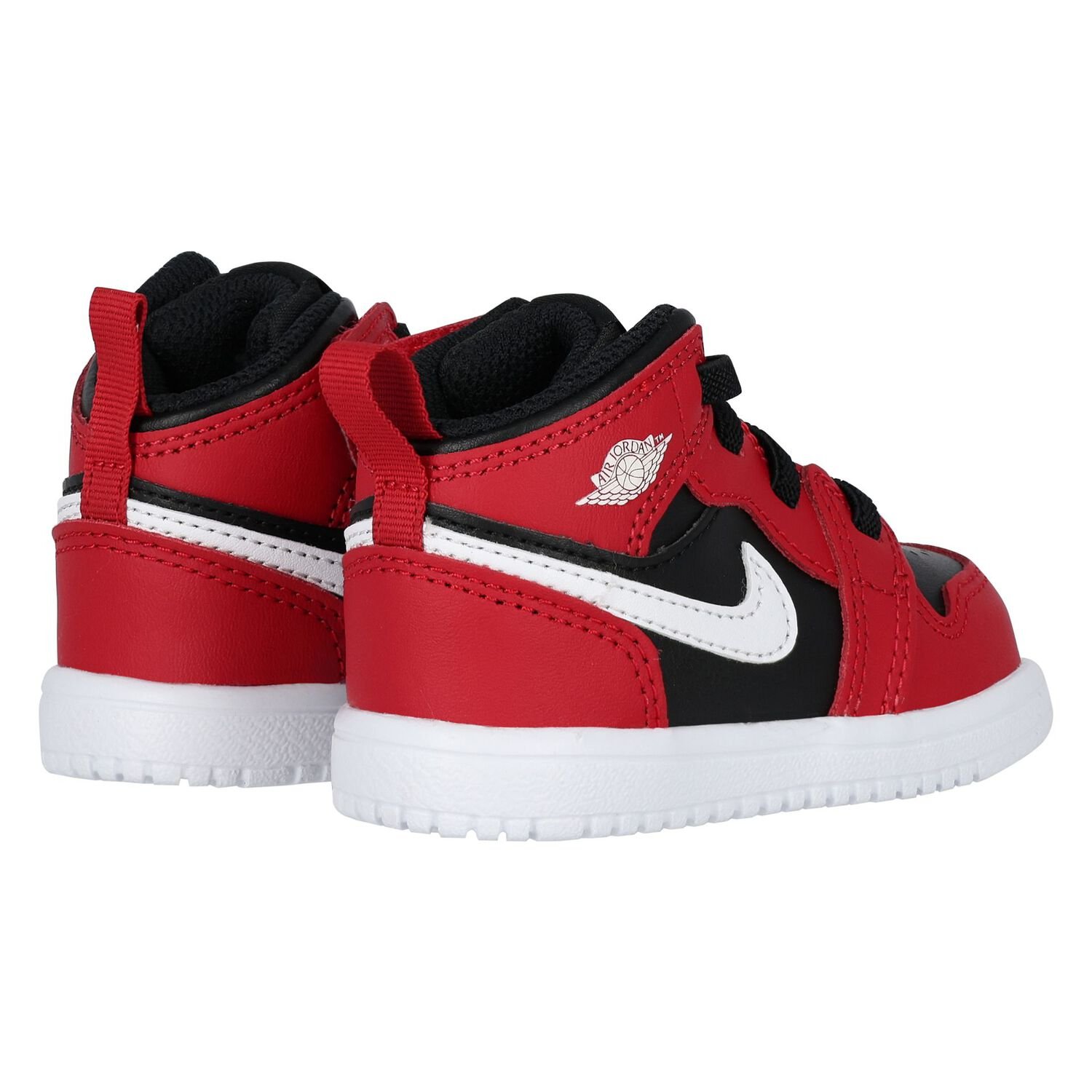 Red, Black & White Air Jordan 1 Mid Alt Trainers, 1, hi-res