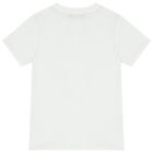 Boys White Logo T-Shirt, 1, hi-res