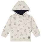 Younger Boys Navy, Ivory & Blue Tracksuit, 1, hi-res