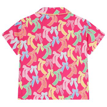 Girls Pink Bow Shirt
