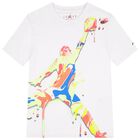 Boys White Jordan T-Shirt, 1, hi-res