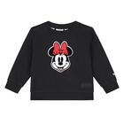 Younger Girls Black Minnie Mouse Tracksuit, 1, hi-res