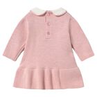 Baby Girls Pink Cable Knit Dress, 1, hi-res