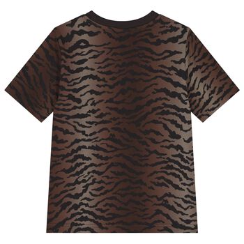 Girls Black & Brown Logo T-Shirt
