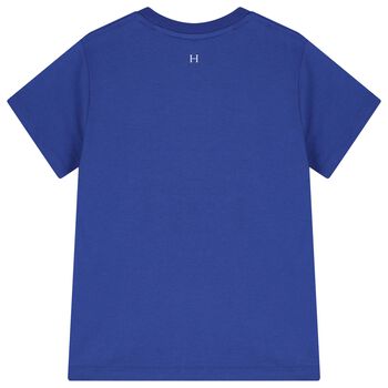 Boys Blue Dog Logo T-Shirt 
