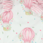 Girls White & Pink Balloons Swimsuit, 1, hi-res