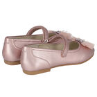 Girls Pink Bow Ballerina Shoes, 3, hi-res