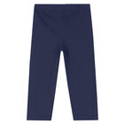 Girls Navy Leggings, 4, hi-res