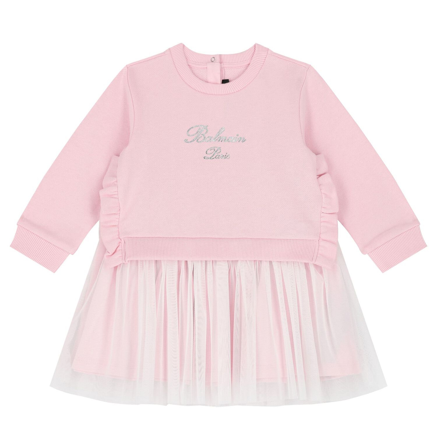 Younger Girls Pink Logo Dress Set, 1, hi-res