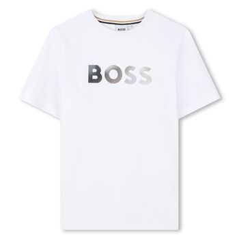 Boys White Logo T-Shirt