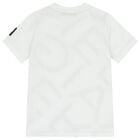 Boys White Logo T-Shirt, 2, hi-res