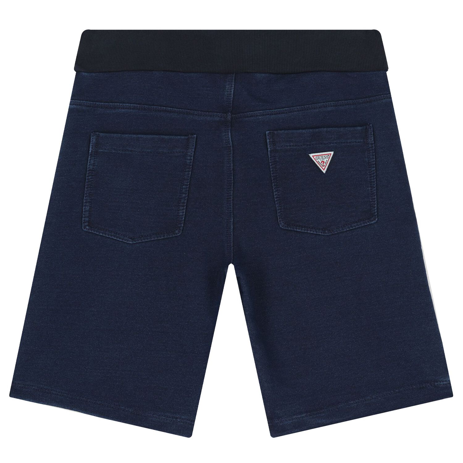 Boys Yellow & Navy Blue Logo Shorts Set, 1, hi-res