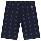 Boys Navy Blue Shorts, 1, hi-res