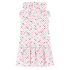 Girls White & Pink Logo Hooded Dress, 1, hi-res