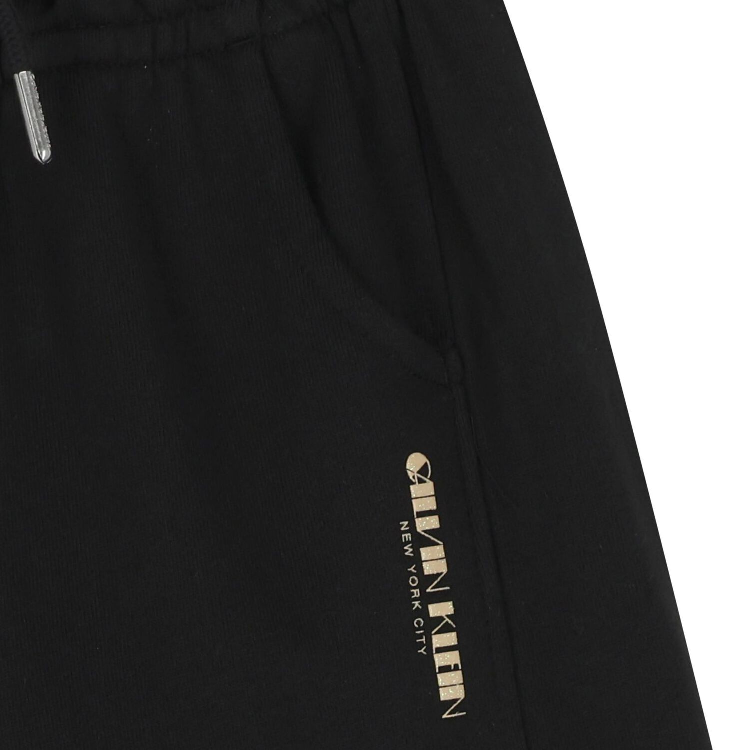 Girls Black Logo Joggers, 1, hi-res