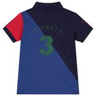 Boys Multi-Coloured Logo Polo Shirt, 1, hi-res
