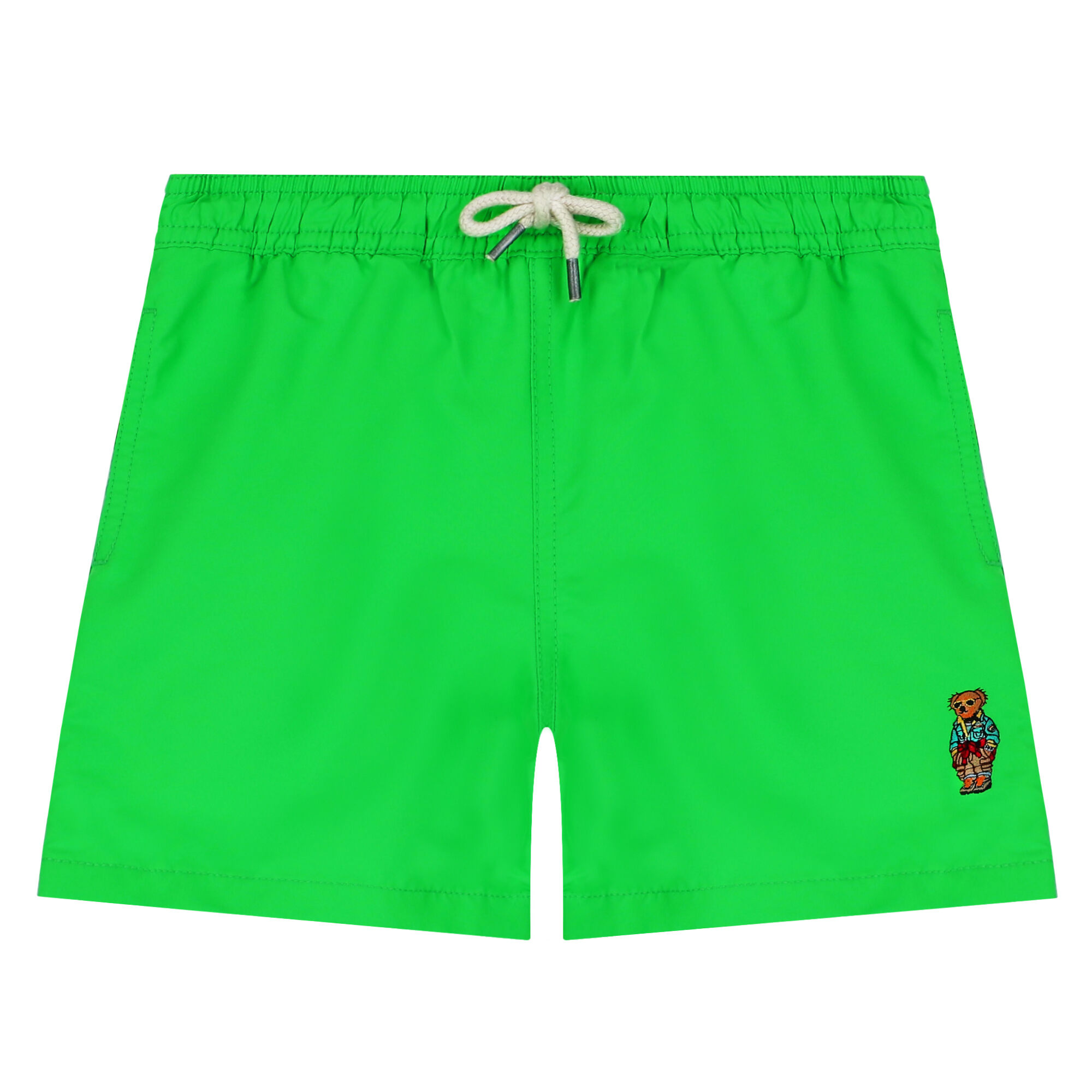 Ralph Lauren Boys Green Polo Bear Swim Shorts Junior Couture UK