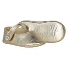 Baby Girls Gold Diamante Shoes, 1, hi-res
