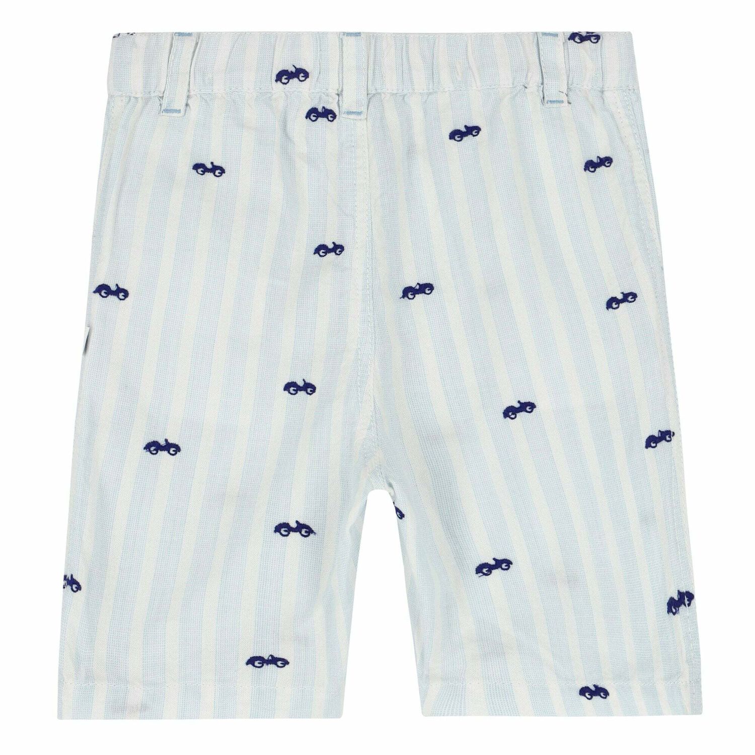 Younger Boys White & Blue Shorts, 1, hi-res image number null