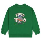 Boys Green Dice Logo Sweatshirt, 1, hi-res