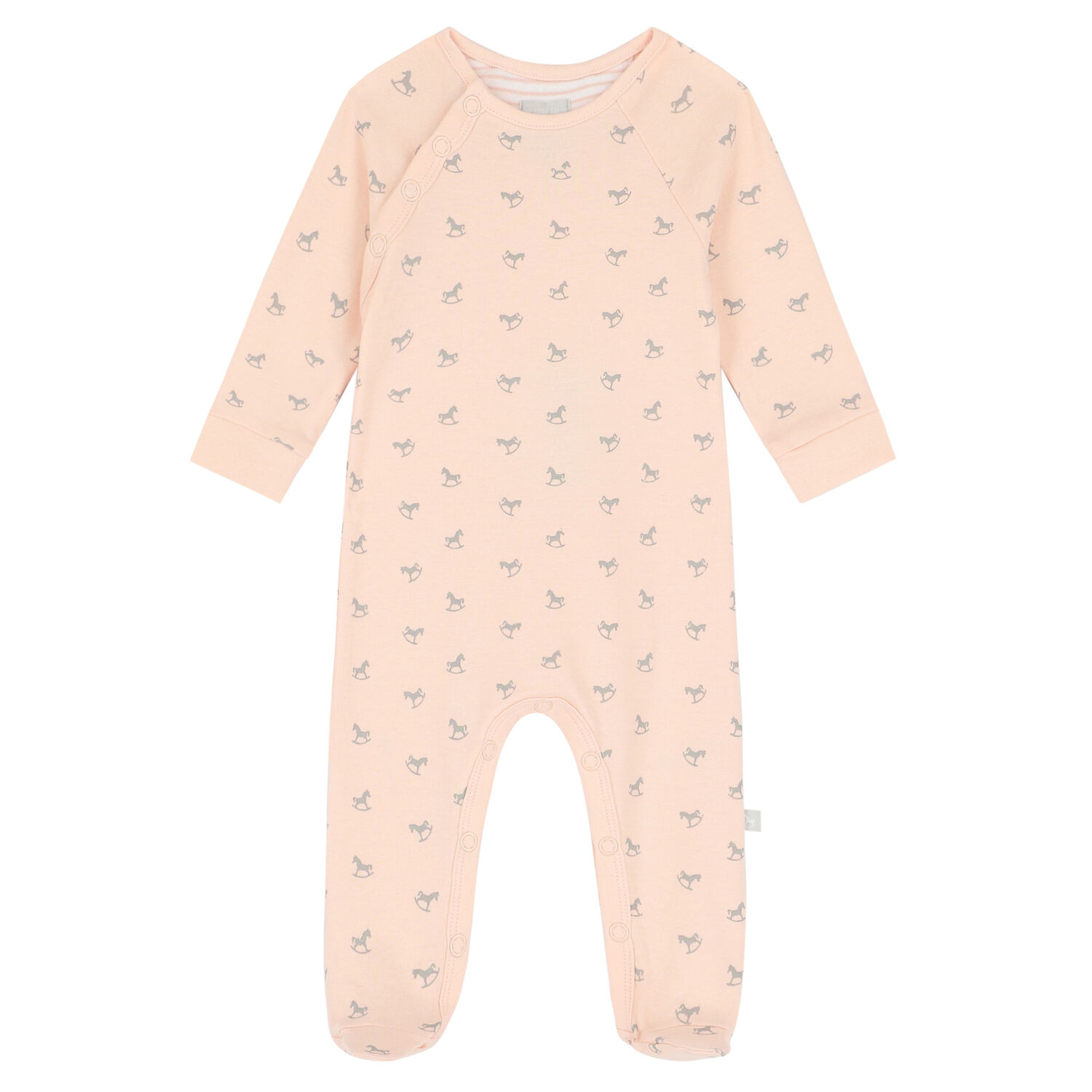 Baby Girls Pink Logo Babygrow, 2, hi-res image number null
