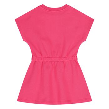 Younger Girls Pink Logo Dress