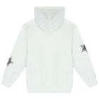 Girls White Logo Hooded Top, 1, hi-res