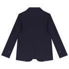 Boys Navy Blue Suit, 1, hi-res
