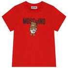 Red Teddy Bear Logo T-Shirt, 4, hi-res