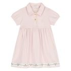 Younger Girls Pink Logo Dress, 1, hi-res