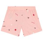 Girls Pink Logo Shorts Set, 1, hi-res