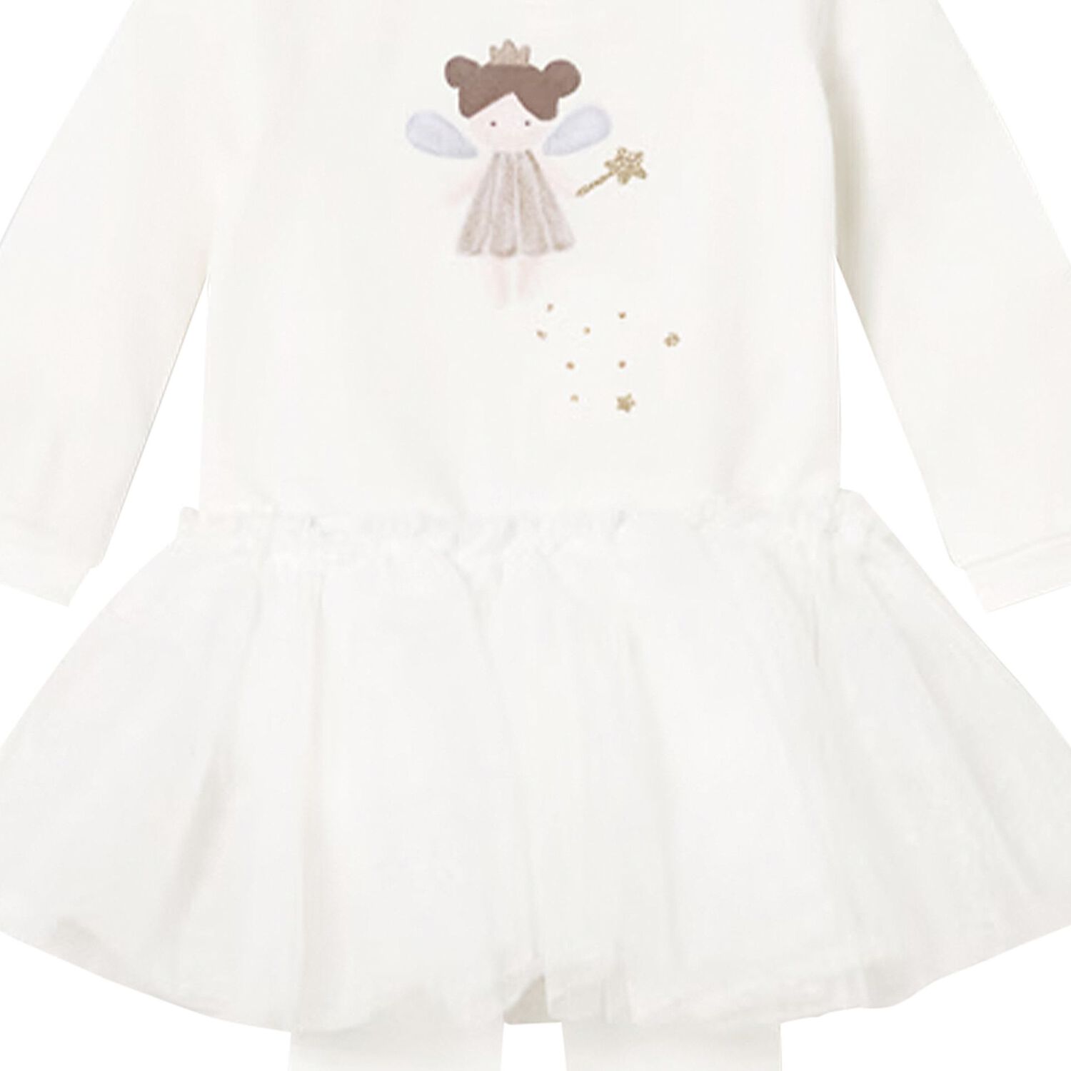Baby Girls White 3 Piece Bodysuit & Tutu Set, 3, hi-res