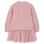 Girls Pink Tulle Dress Set, 1, hi-res