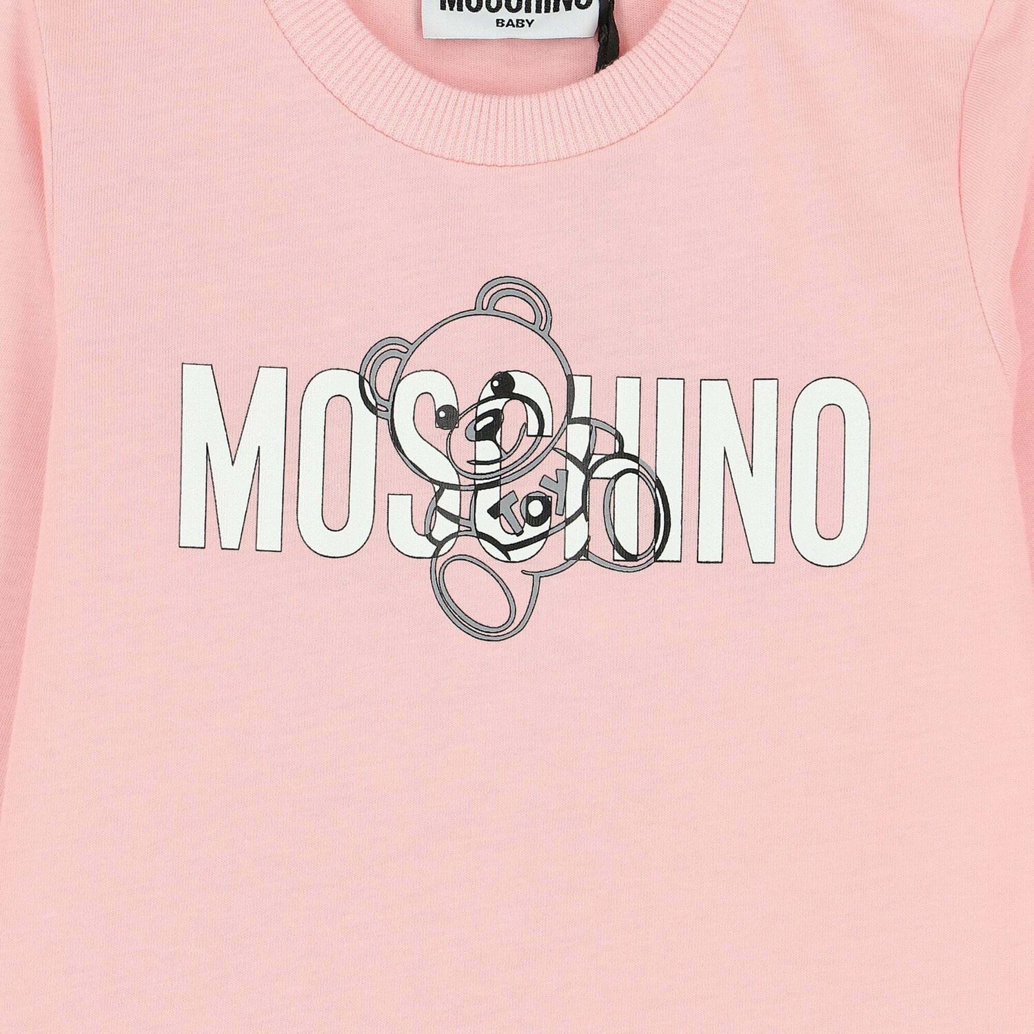 Pink Logo Long Sleeve Top, 3, hi-res