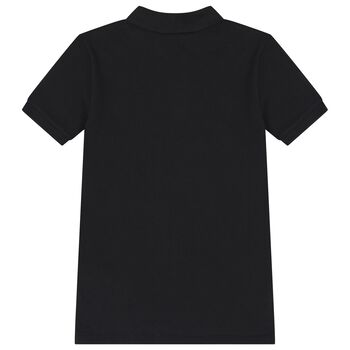 Boys Black Logo Polo Shirt