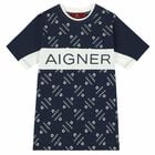 Boys Navy Logo T-Shirt, 1, hi-res