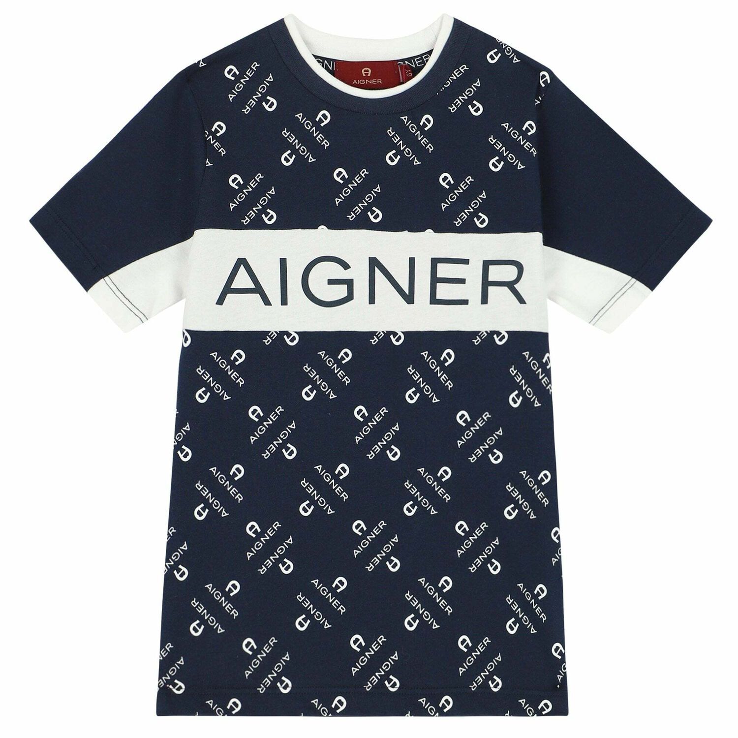 Boys Navy Logo T-Shirt, 1, hi-res