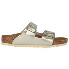 Girls Metallic Gold Sandals, 1, hi-res