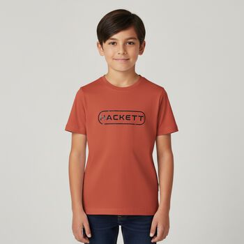 Boys Orange Logo T-Shirt