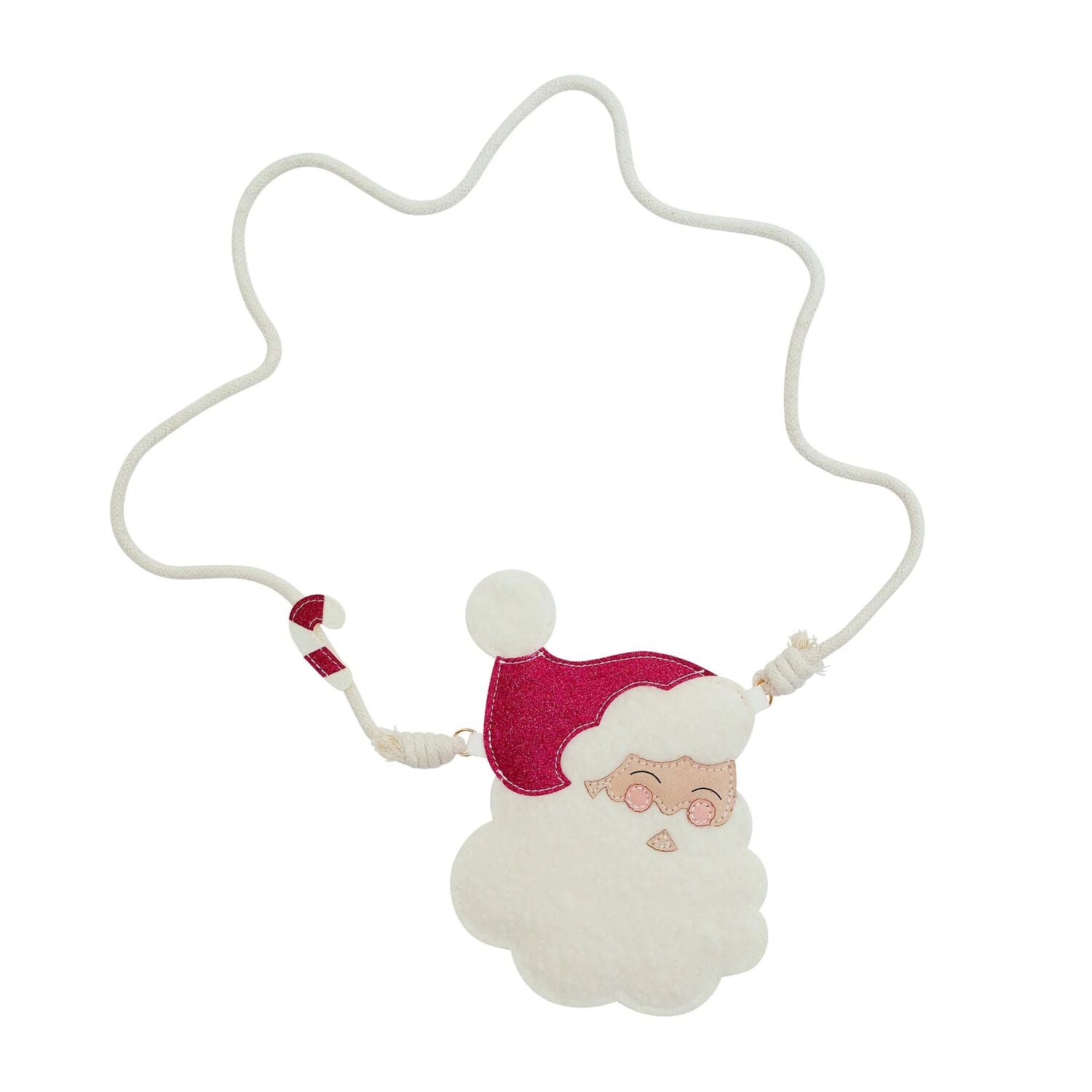 Girls White & Red Santa Bag ( 22CM ), 1, hi-res