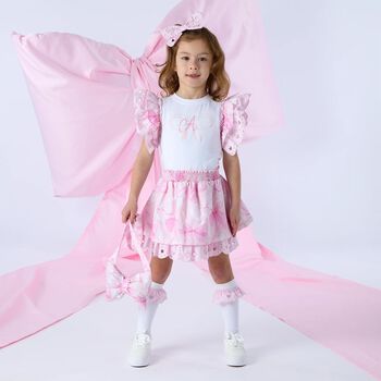 Girls Pink Bow Handbag